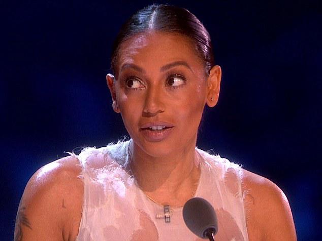  Mel appeared on the X Factor in 2014 with what appeared to be bruises on her arms