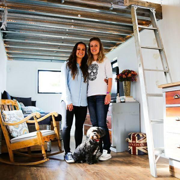 Jessica and Vannesa Ortiz moved to New Zealand in July 2015 from California and decided that building a tiny mobile house would allow them to live anywhere 