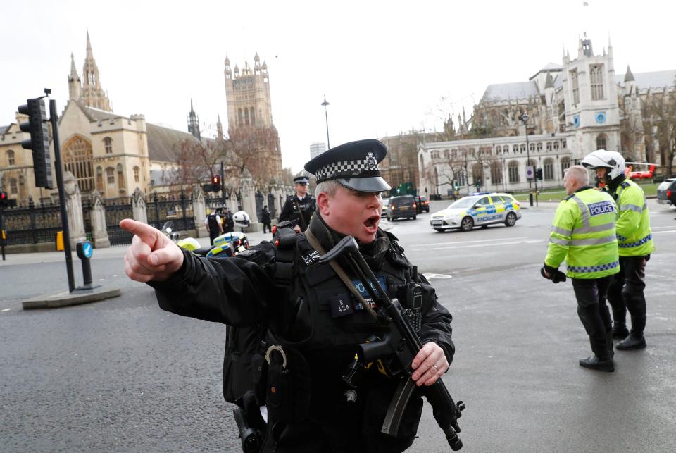  Heavily armed guards were called in, including anti-terror police