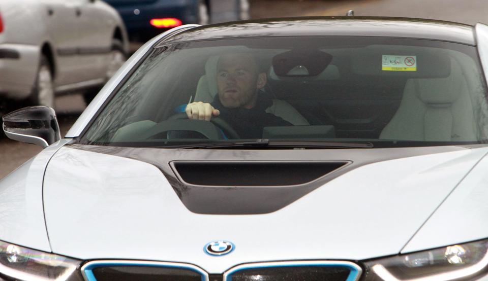  Wayne Rooney also drove into Carrington in his BMW