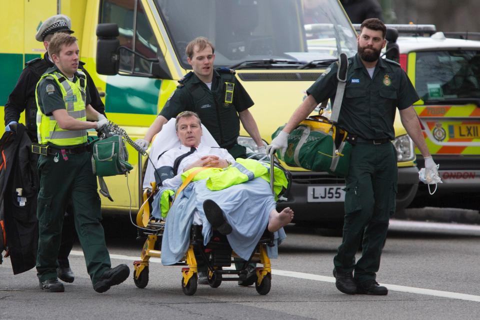  The LAS has confirmed 10 people were treated on Westminster Bridge