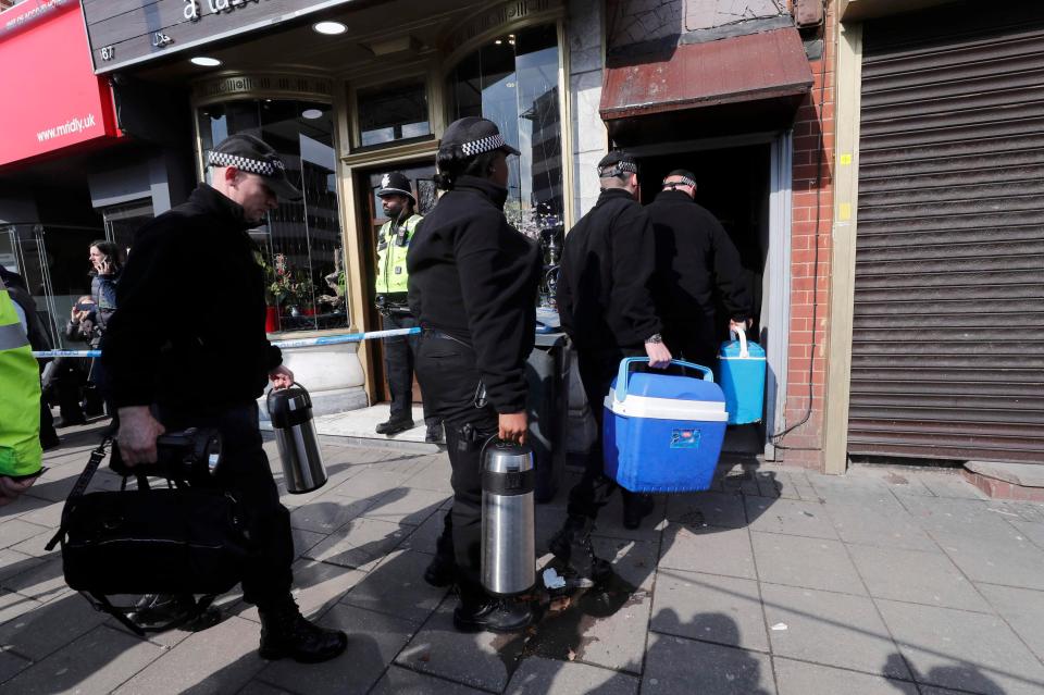  Cops enter the property in Birmingham