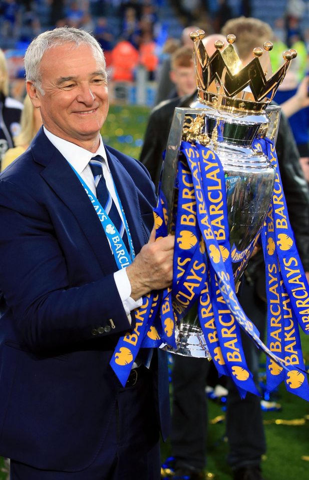  Ranieri was dumped despite guiding Leicester to a stunning Premier League title success last term