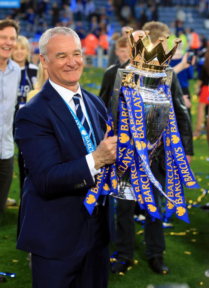  Claudio Ranieri's Leicester won a stunning Premier League title last season after starting it 5,000-1 outsiders