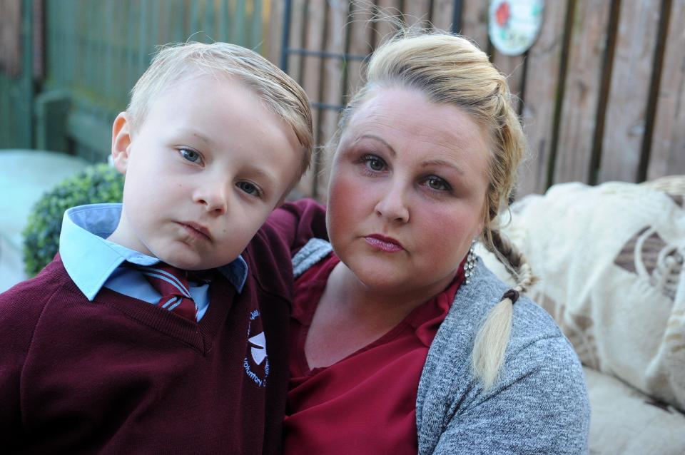  Stacey has been left devastated after her son Chesney's diagnosis