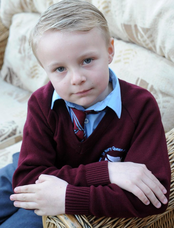  Little Chesney Mills has been diagnosed with depression after his behaviour dramatically changed aged just eight years old