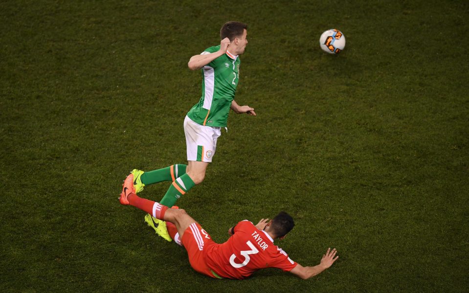  It was clear as soon as Neil Taylor's reckless challenge went in on Coleman that the defender's leg was broken