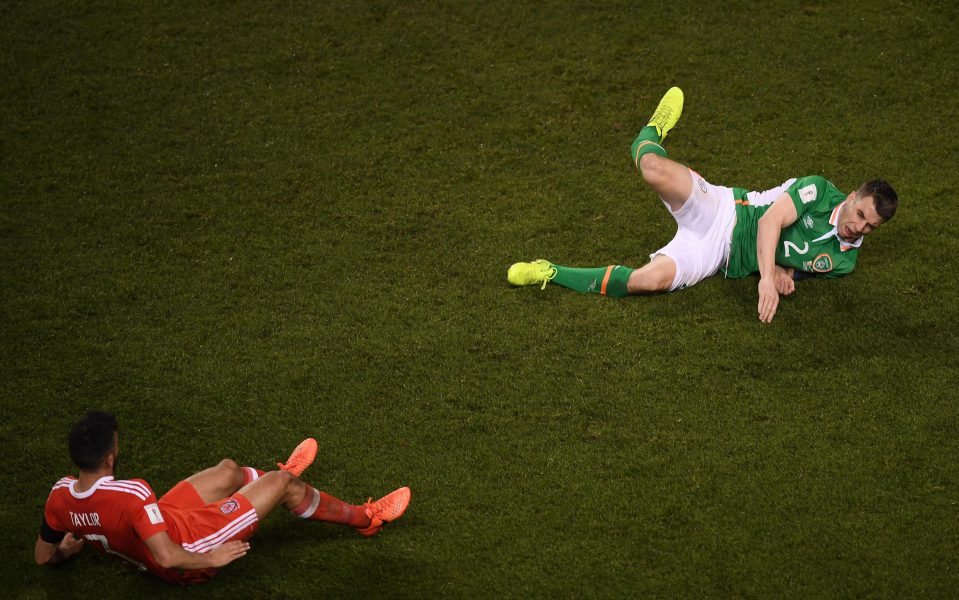  Seamus Coleman faces a lengthy spell on the sidelines after breaking his leg in Republic of Ireland's game against Wales