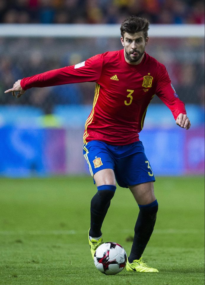 Gerard Pique made comments about Florentino Perez after Spain beat France