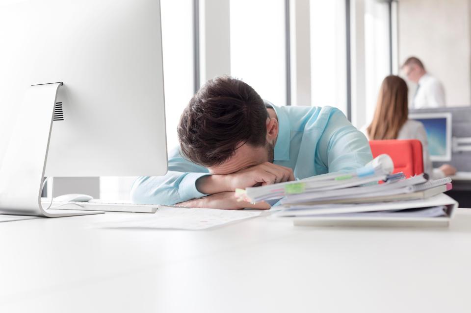  Figures show a quarter of the UK's workforce only get by on just five hours of sleep a night