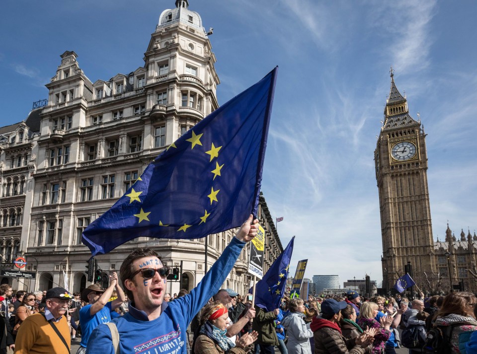 Brexit protest in London March 25