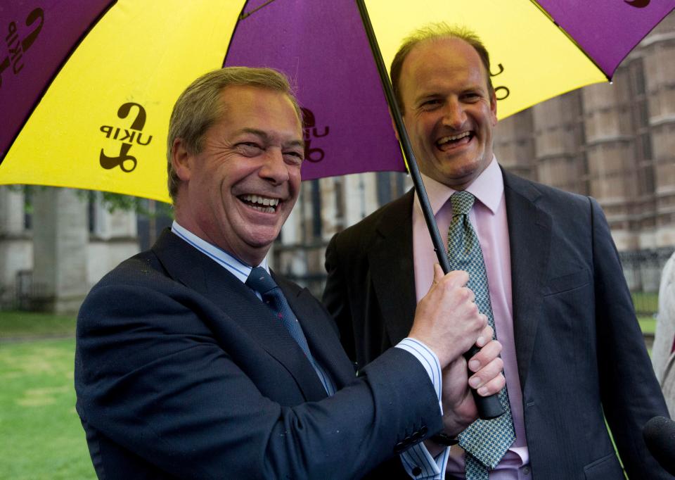  'Job done' . . . Nigel Farage and Douglas Carswell