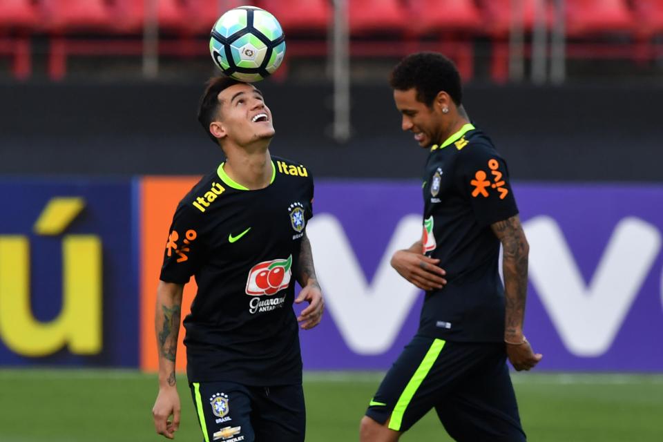 Philippe Coutinho has been international duty for Brazil with Barcelona star Neymar