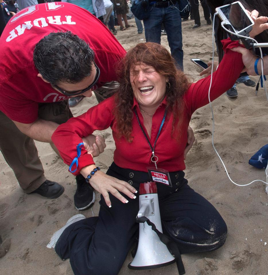 March organiser Jennifer Sterling was reportedly pepper sprayed