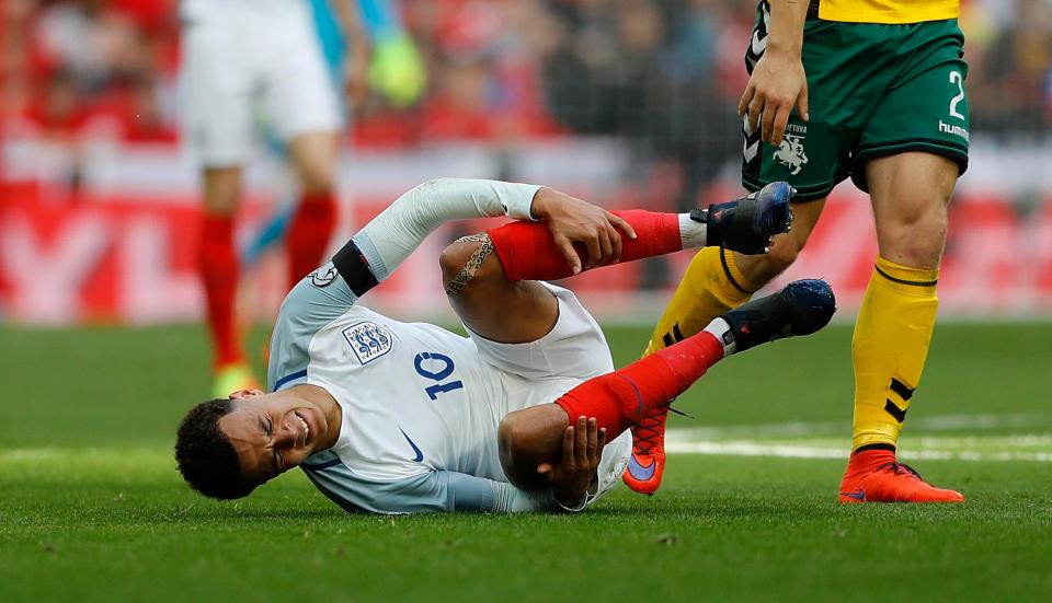  England international was given rough treatment by Lithuania