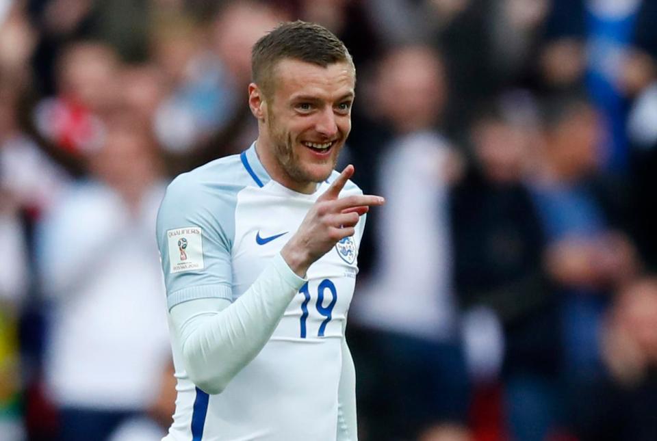  Jamie Vardy got on the scoresheet again afater a poor start to the season with Leicester