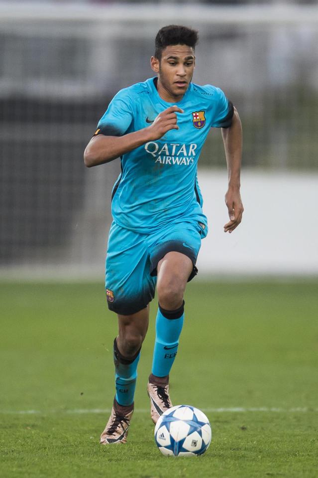 Highly-rated Jordi Mboula has a buy-out clause of £4.3million at Barcelona