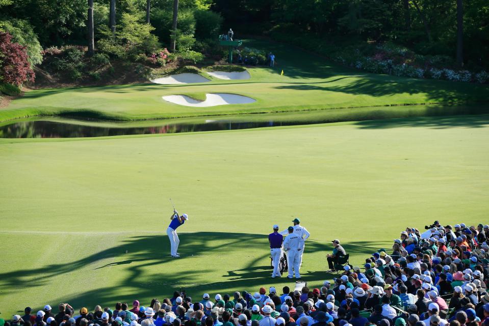  Jordan Spieth's hopes of winning back-to-back green jackets found a watery grave in the form of Rae's Creek