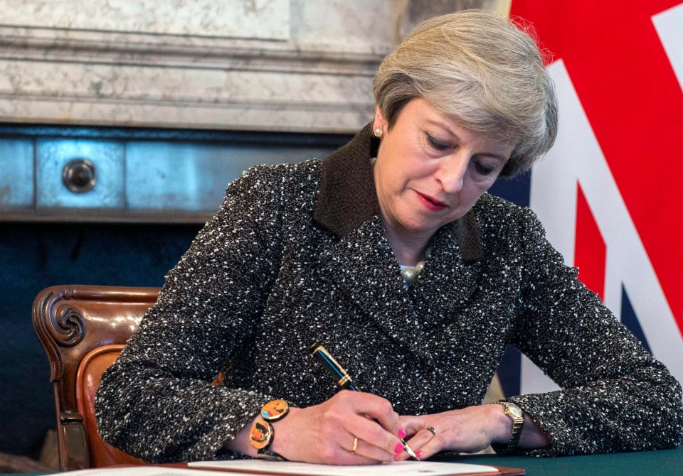 Theresa May started the official triggering of Article 50 after penning the letter to President of the European Council Donald Tusk