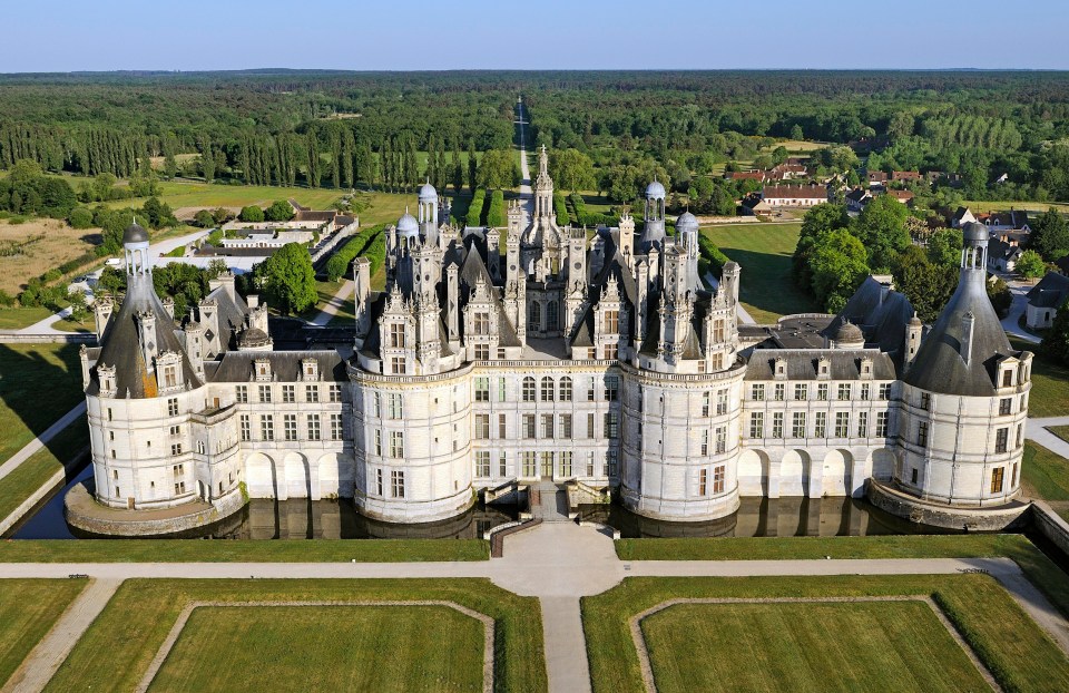 The Chateau de Chambord in the Loire Valley was the inspiration for the Beauty And The Beast 