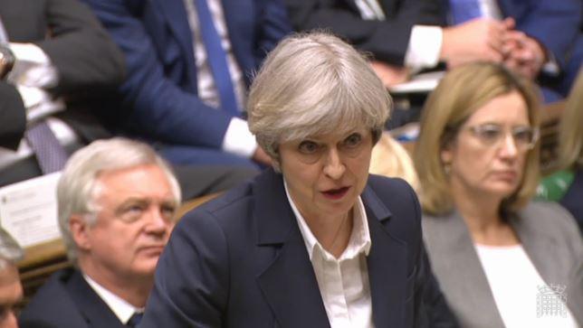  Theresa May delivered a statement in the House of Commons as Article 50 was triggered