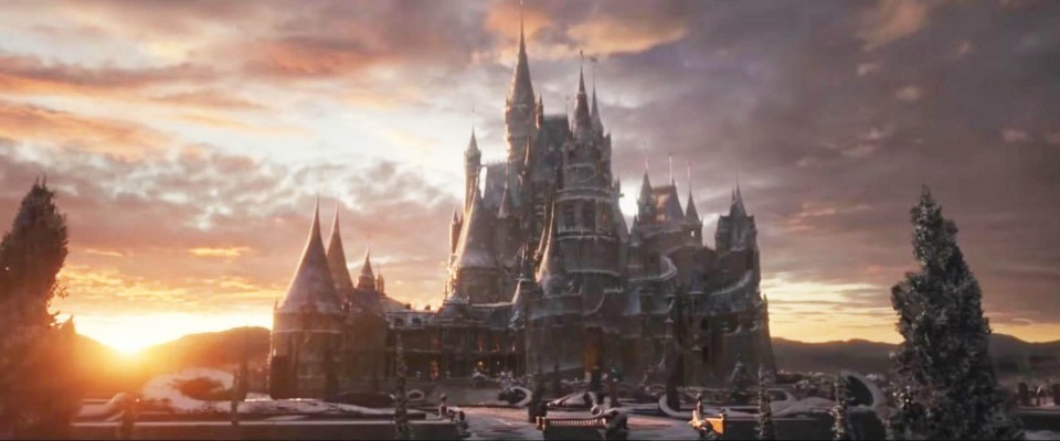 When designing the beast’s castle in the new Hollywood movie (pictured), designers also used the chateau for inspiration