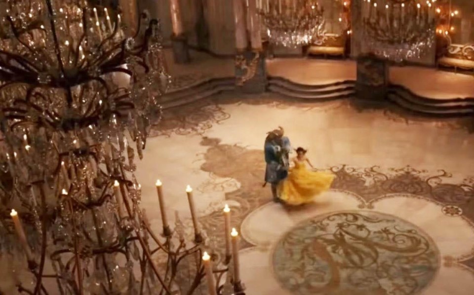 The dance scene in the 2017 version of Beauty and the Beast