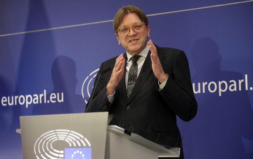 Guy Verhofstadt angrily responded to Mrs May’s claims about security co-operation