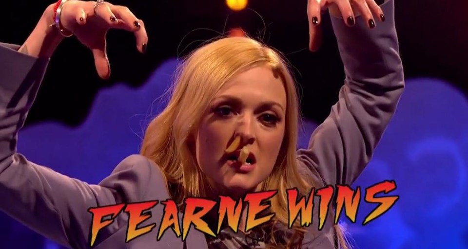 Fearne reigned supreme after pinching Holly’s chip