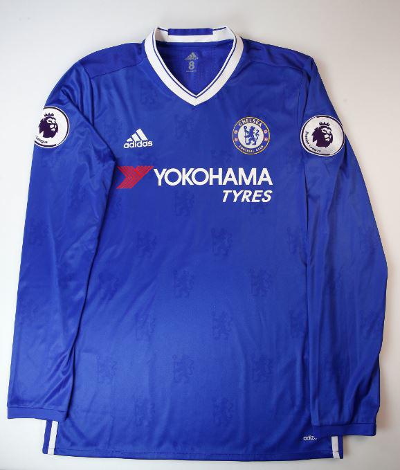 Diego Costa was one of the stars to have a signed shirt sold at auction