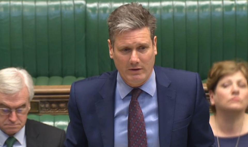  Labour’s Shadow Brexit Secretary Keir Starmer said the move lent itself to 'ill thought-out legislation'