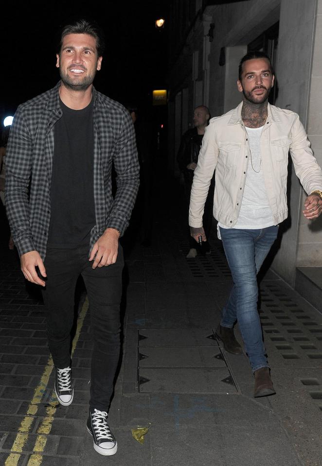  Pete arrived beside Dan Edgar, who has been linked with Amber Turner