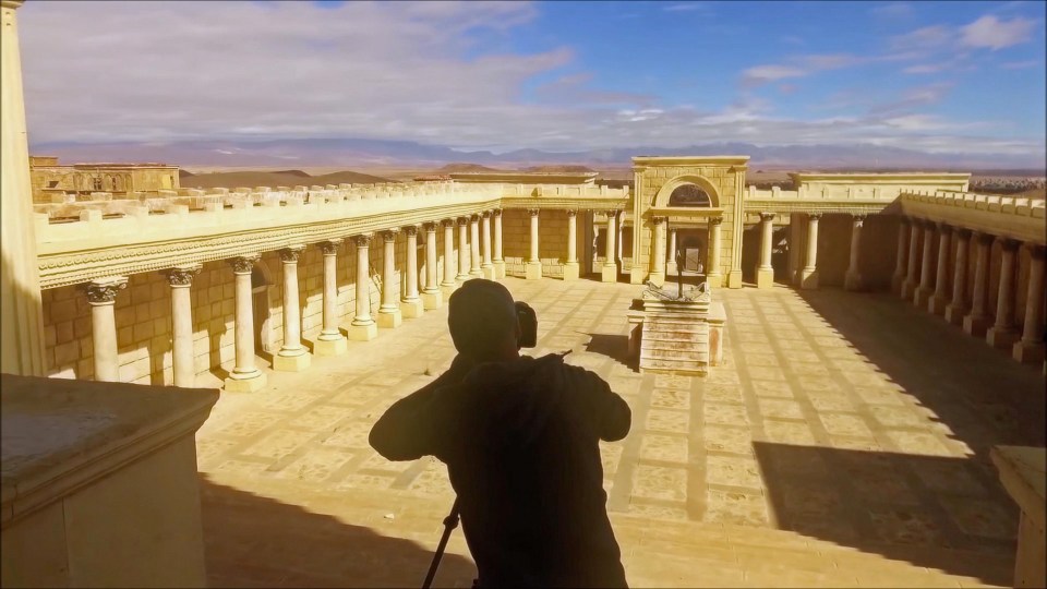 Bob from Heerlen in the Netherlands, said: 'It was cool to find such a big movie set abandoned and left alone in the desert'