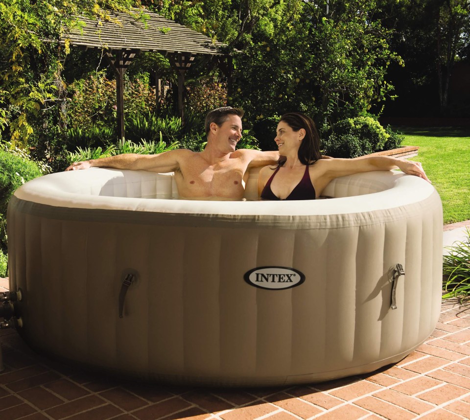 The inflatable spa pool costs £399 and will be on sale online and in shops next week