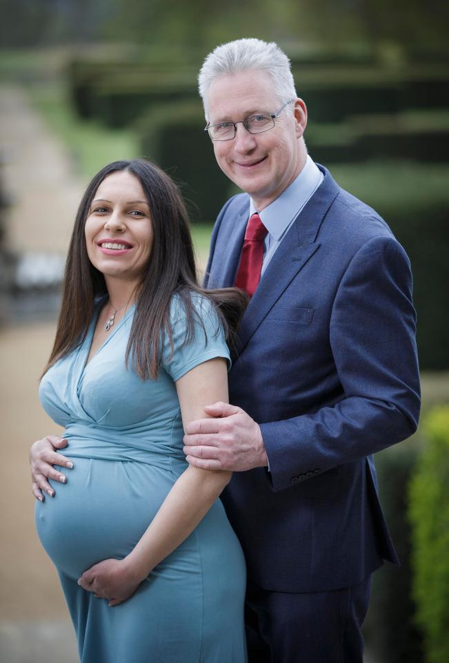  Former Liberal Democrat MP Lembit Opik and partner Sabina Vankova when she was seven months pregnant