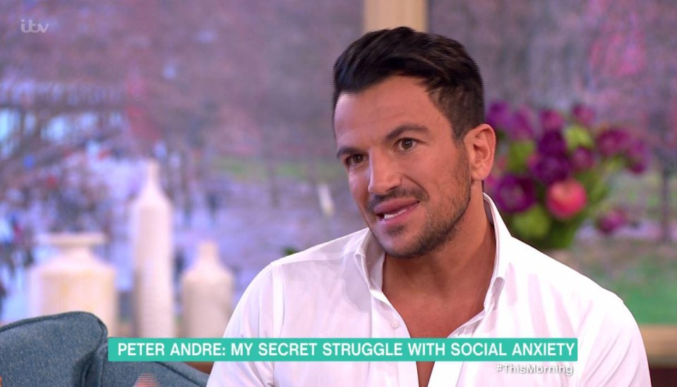 Peter Andre confessed that he would struggle to go to certain showbiz events due to his anxiety