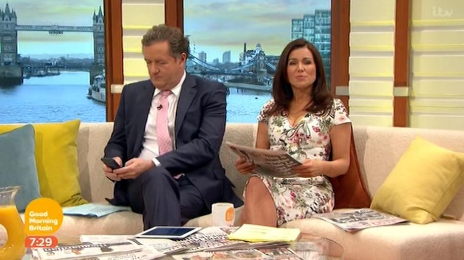  Piers Morgan infuriated GMB fans when he was caught Tweeting Emma Watson live on the show