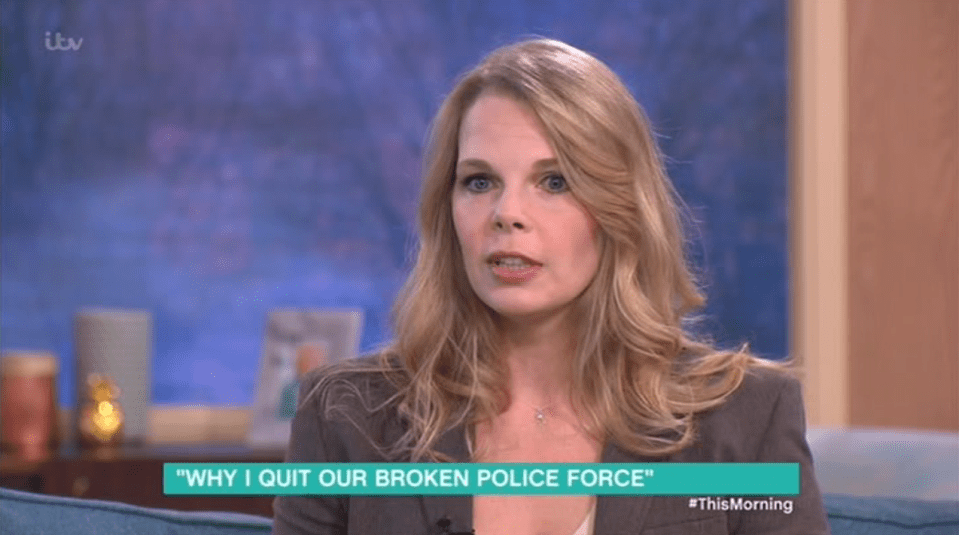  The former cop was interviewed on ITV's This Morning today after her Facebook post about why she quit the force went viral