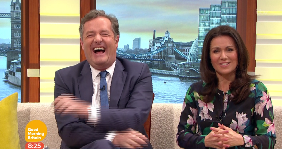  Host Piers Morgan was in hysterics at the TV star's suggestion