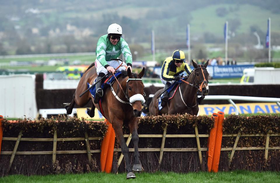  Fergal O'Brien's Barney Dwan (right) finished second in the Pertemps at the Festival