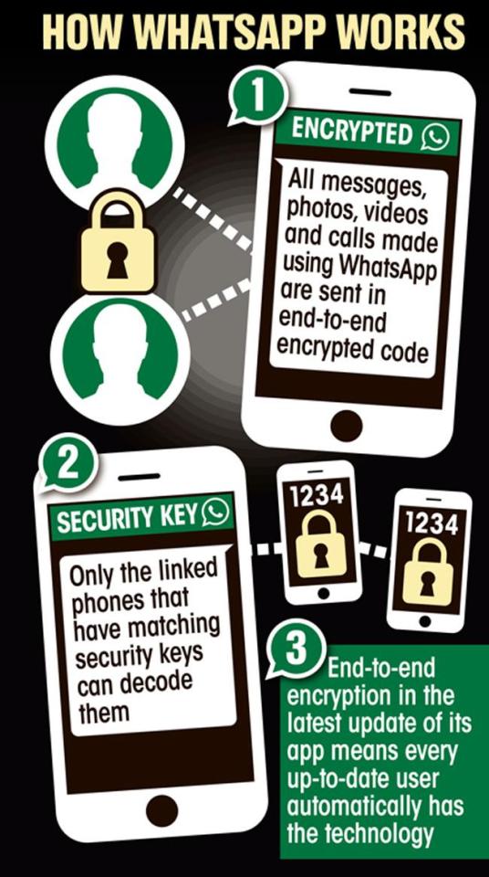  How the encryption process works on the app