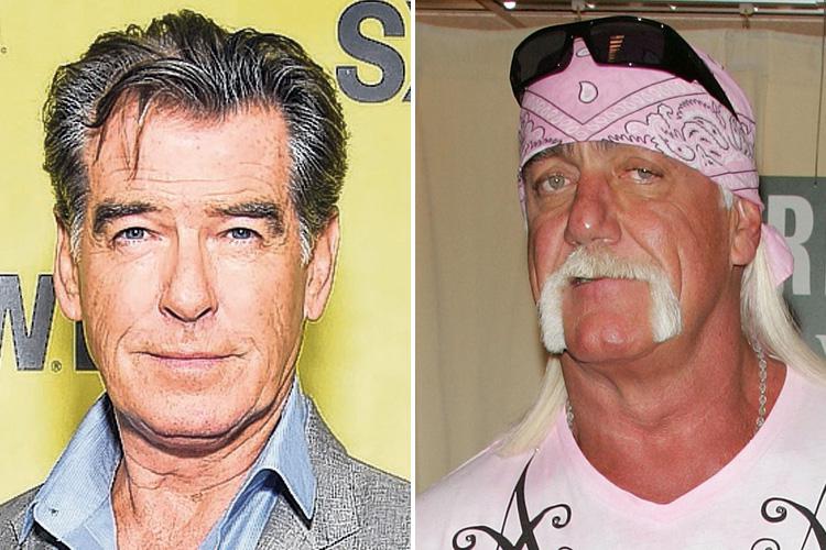  Brosnan over brawn: former-Bond Pierce Brosnan has aged better than Hulk Hogan