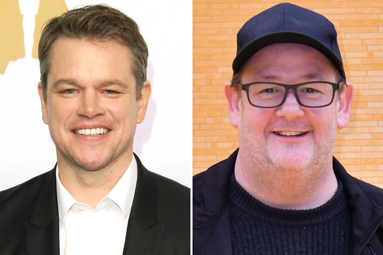  Press-ups and pints: Matt Damon and Johnny Vegas