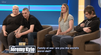  Paul's partner Carla, Paul, Cherise and Elliott appeared on the ITV daytime show to get answers off Kevin about their past