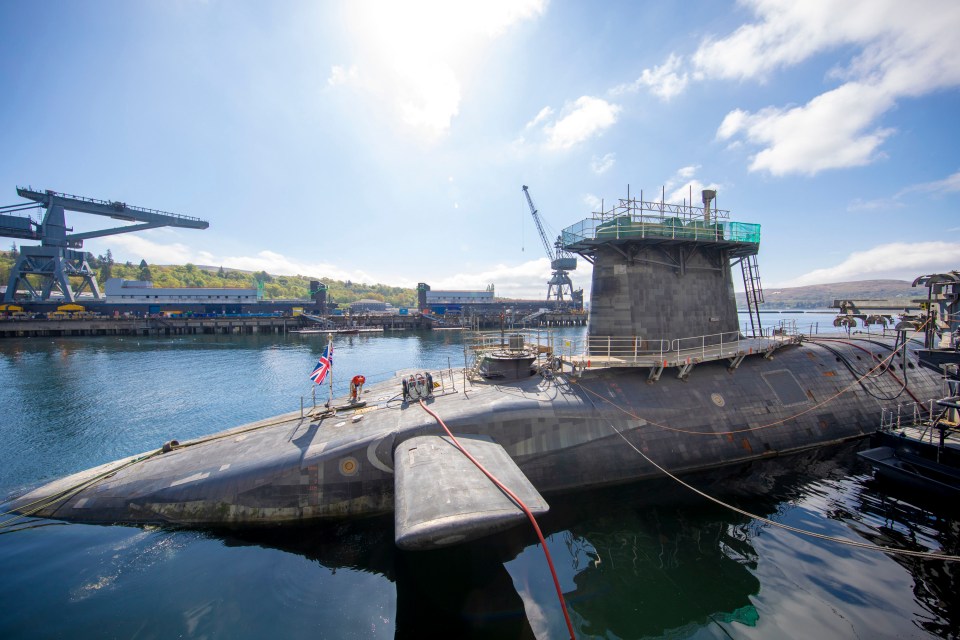  HMS vigilant at HM Naval Base Clyde, Faslane which carries the UK's Trident nuclear deterrent