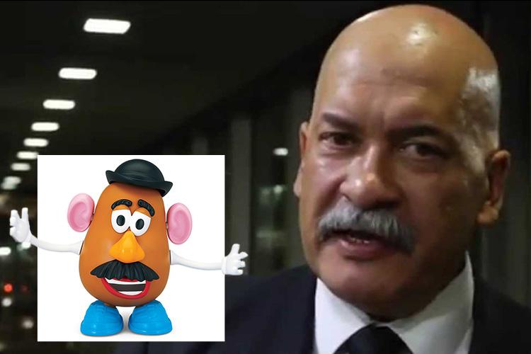  John Pienaar and Mr Potato Head