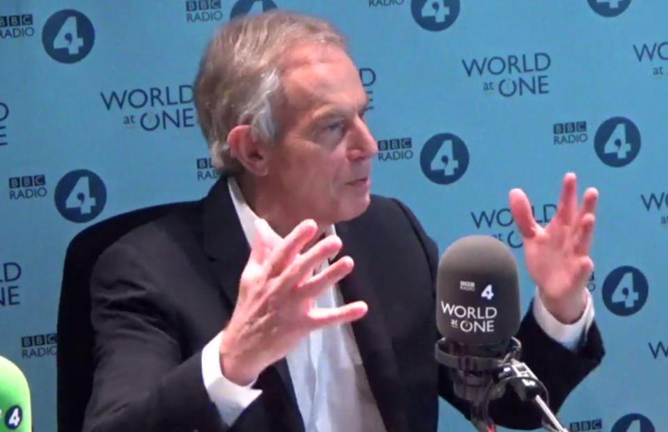  Tony Blair hinted he fancies another run at top-level politics during a BBC radio interview