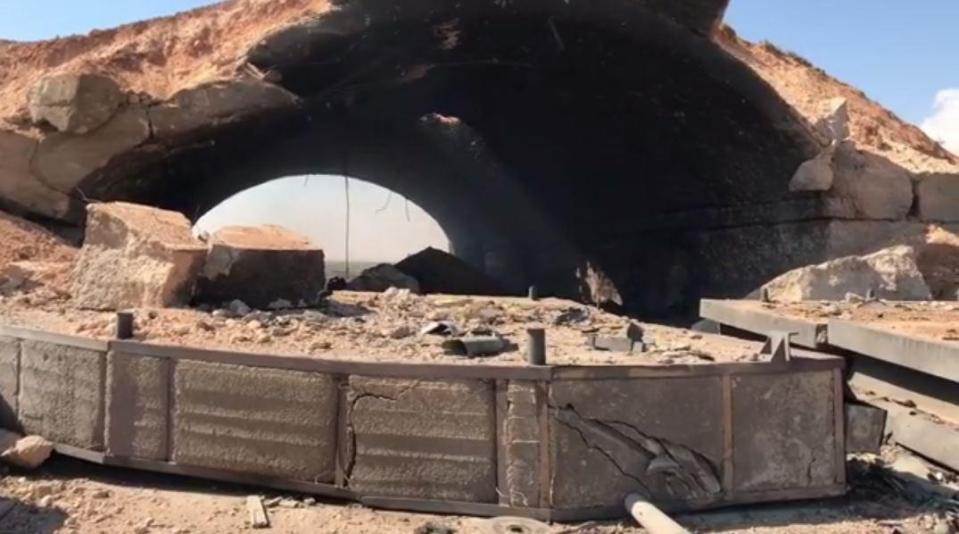  Pictures appear to show the aftermath of the US missile attack