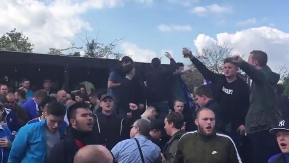  Chelsea fans were filmed singing anti-Semitic songs at a pub before their FA Cup semi-final with Tottenham