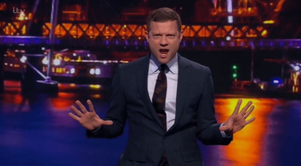  The X Factor host kicked off the show with his usual presenting style